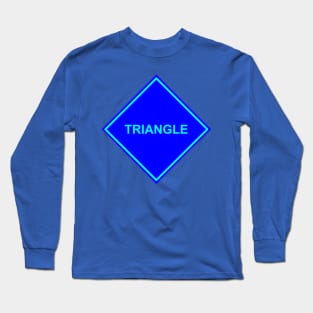 Blue Blue Triangle Long Sleeve T-Shirt